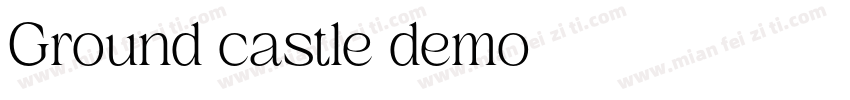 Ground castle demo字体转换